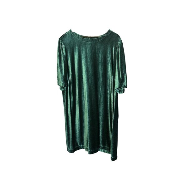 J Jill Green Velvet Dress 2X - Picture 2 of 5